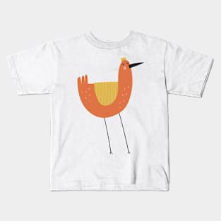 Orange Bird Kids T-Shirt